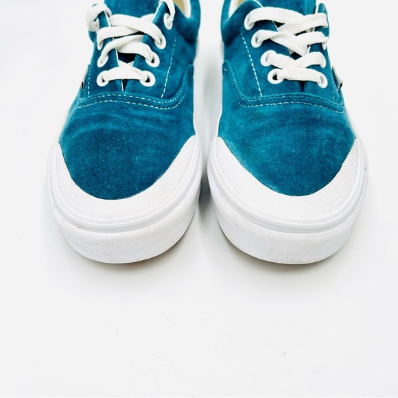 Vans shoes Era TC Velvet Sneakers blue classic rubber sole Women Size 7.5 - Picture 7 of 10